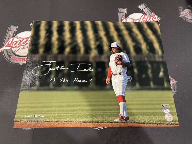 Jonathan India Signed Auto 16x20 Photo Field of Dreams PSA COA Is this Heaven