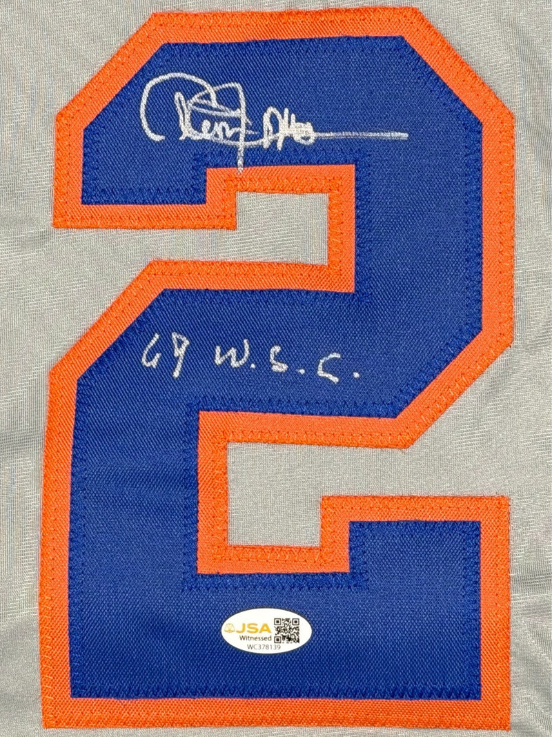 Cleon Jones Signed New York Mets Custom Jersey w/ 69 WSC JSA Witness COA