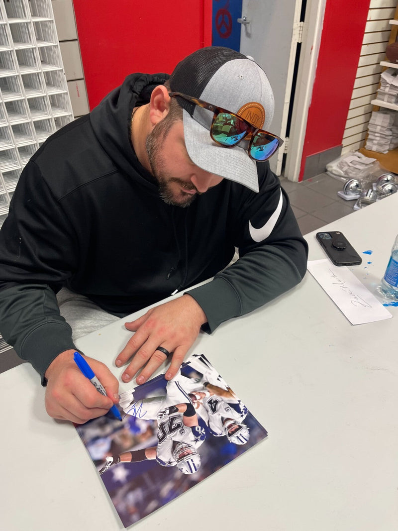 Zack Martin Signed Dallas Cowboys 8x10 Photo Beckett Witness BAS COA #2
