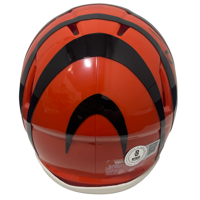 Ken Anderson Signed Bengals Speed Mini Helmet w/ 81 MVP Beckett Witness BAS COA