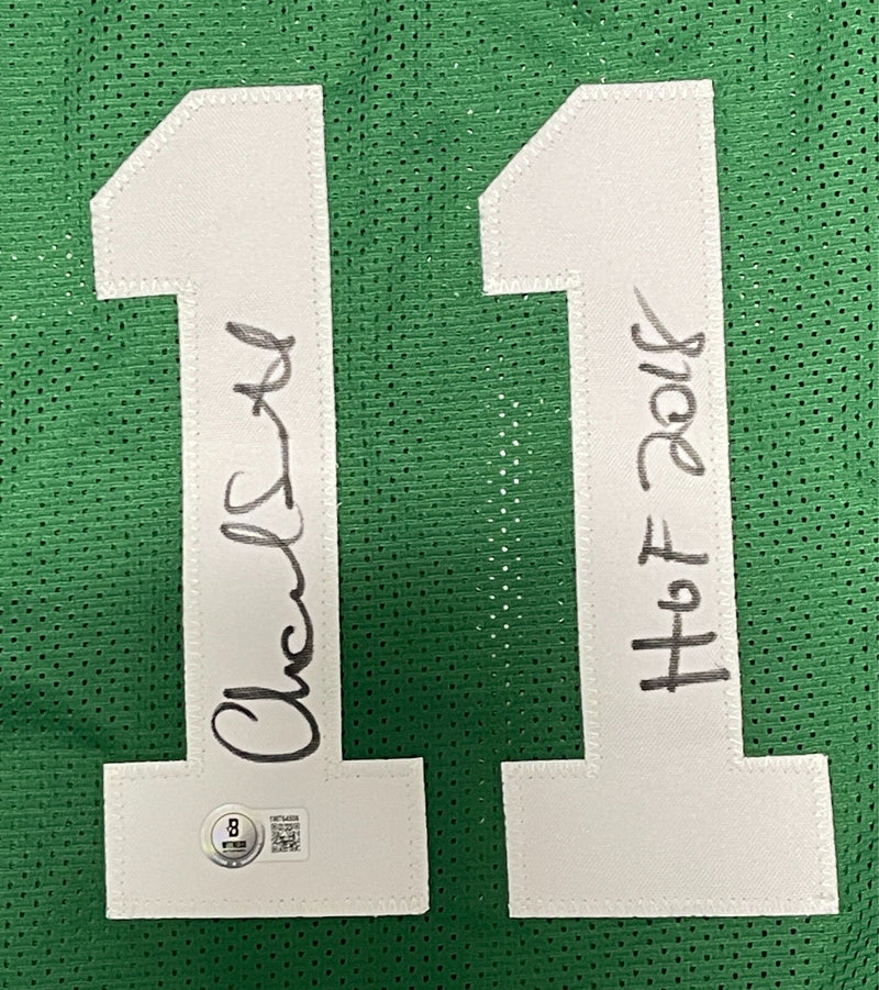 Charlie Scott Signed Celtics Custom Jersey w/ HOF 2018 Beckett Witness BAS COA