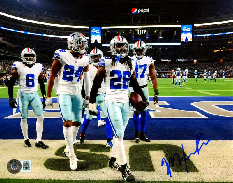 Malik Hooker Signed Dallas Cowboys 8x10 Photo  Beckett Witness BAS COA #3
