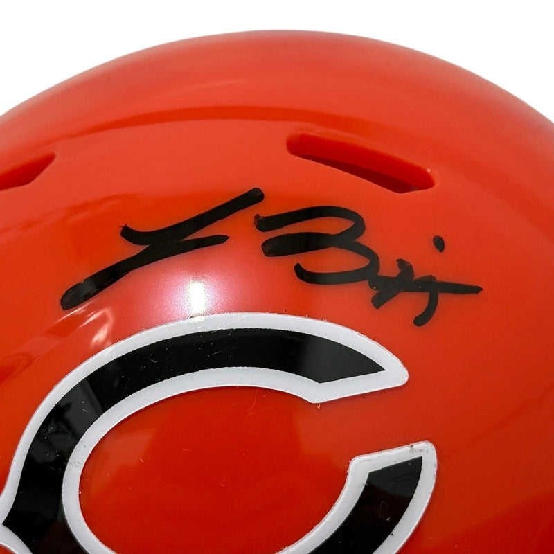 Lance Briggs Signed Autographed Chicago Bears Alt Orange Mini Helmet JSA Wit COA