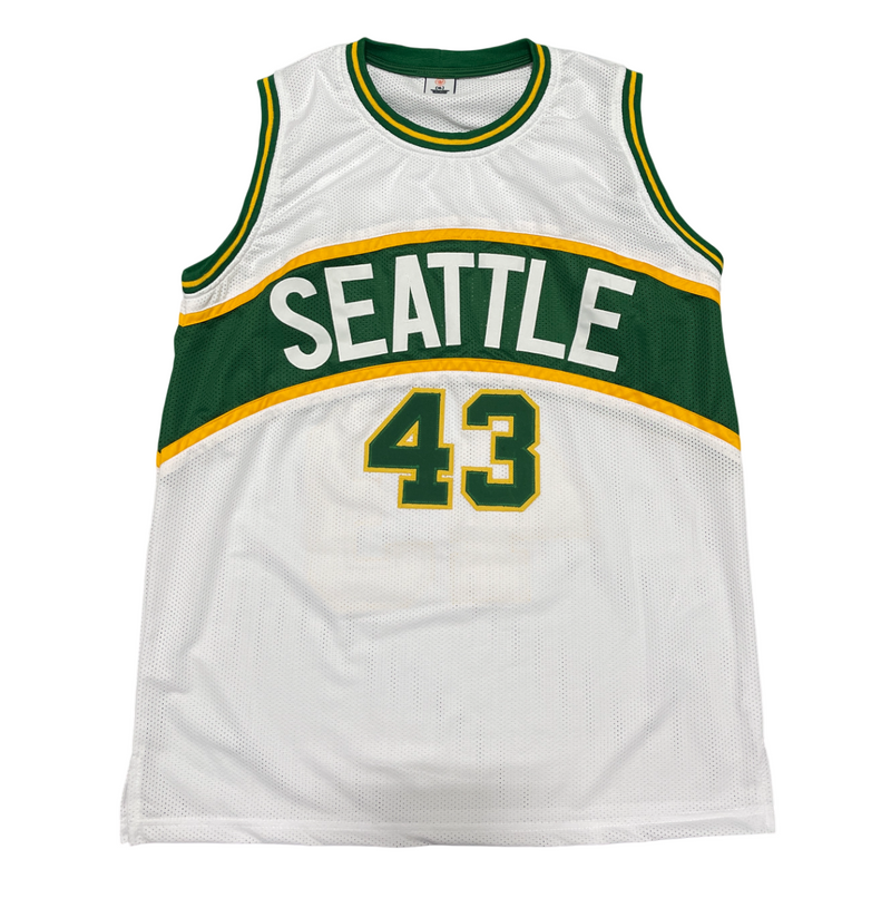Jack Sikma Signed Seattle Sonics Custom Jersey w/ HOF 19 Beckett Witness BAS COA
