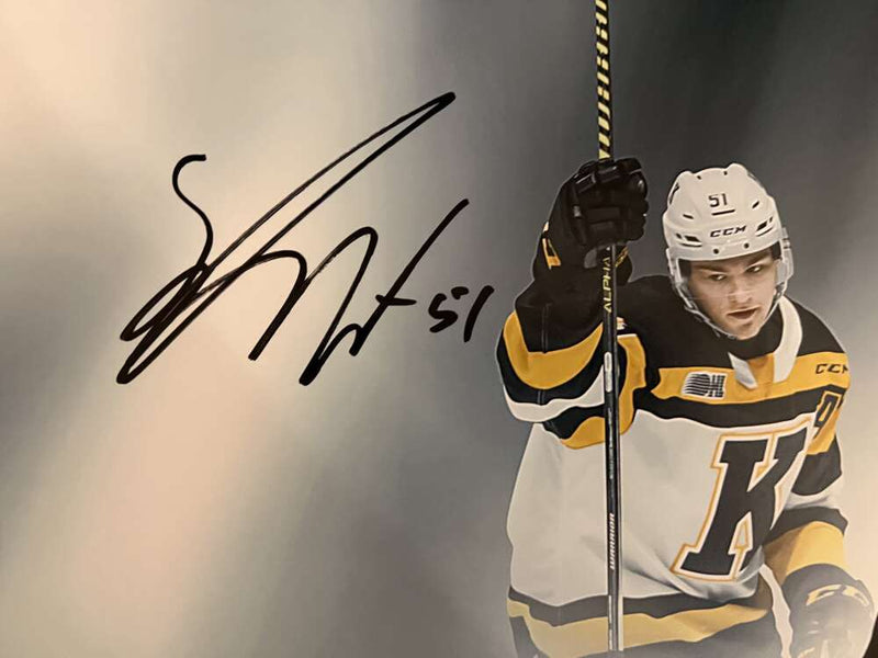 Shane Wright Signed Auto 16x24 Photo 2020 CHL ROY Upper Deck UDA COA QTY Kraken