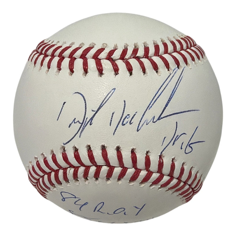 Dwight "Doc" Gooden Signed ROMLB Baseball w/ 5 Insc JSA Witness COA Mets