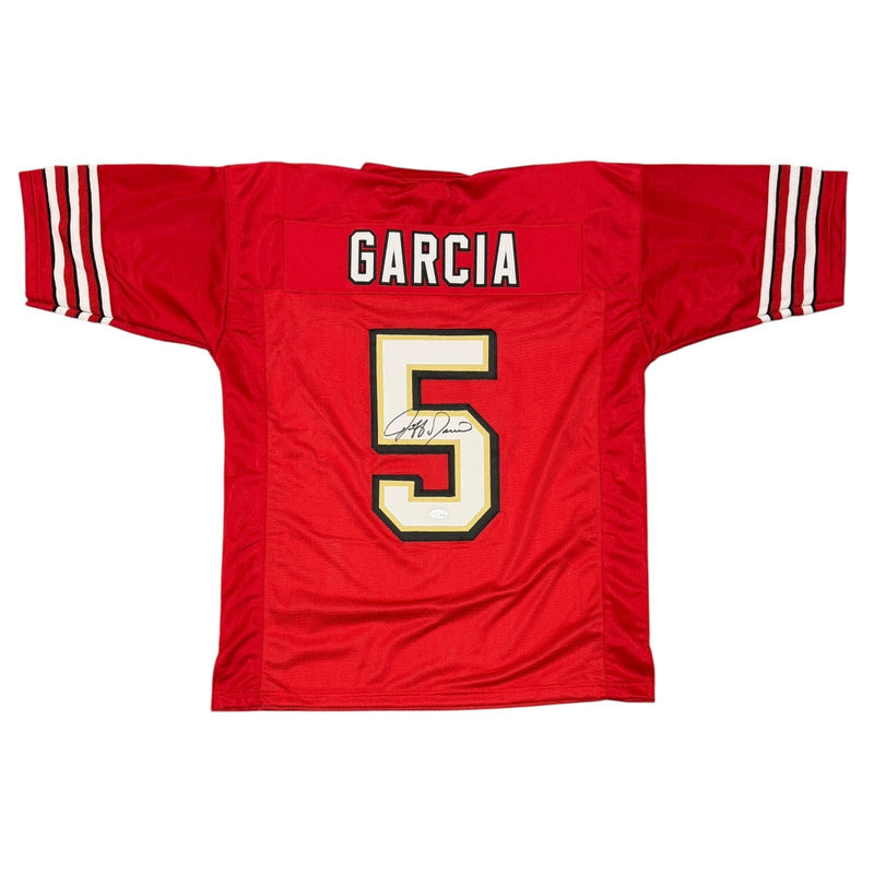 Jeff Garcia Signed San Francisco 49ers Custom Jersey JSA Witness COA