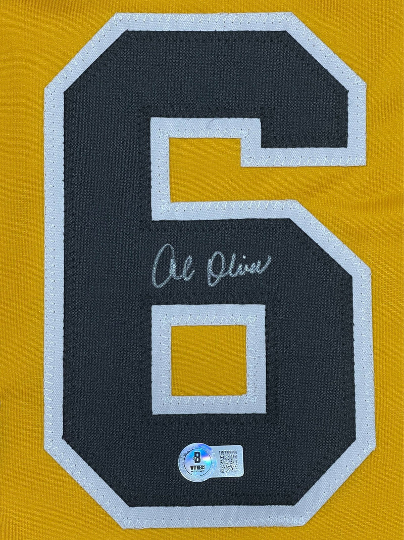 Al Oliver Signed Pittsburgh Pirates Custom Jersey Beckett Witness BAS COA