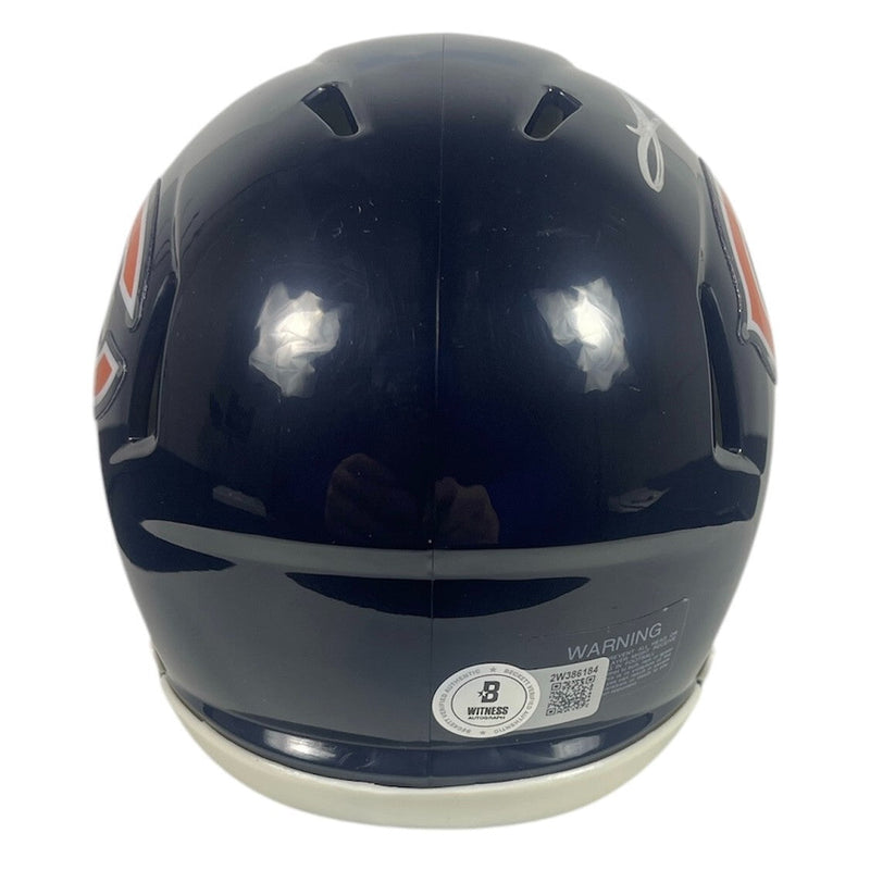 Lance Briggs Signed Bears Speed Mini Helmet Beckett Witness BAS COA