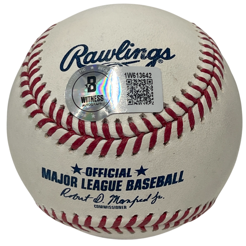 Fergie Jenkins Signed ROMLB Baseball w/ 4 Ins Beckett Witness BAS COA Cubs