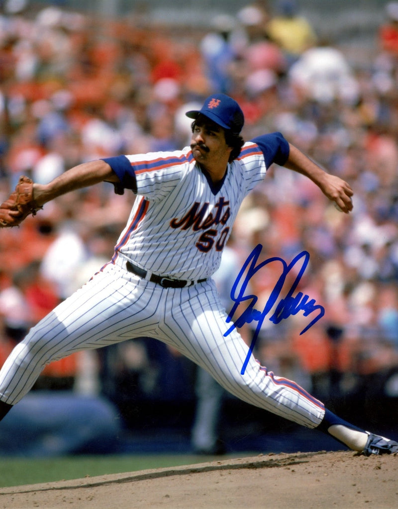 Sid Fernandez Signed Autographed New York Mets 8x10 Photo LSCM COA #2