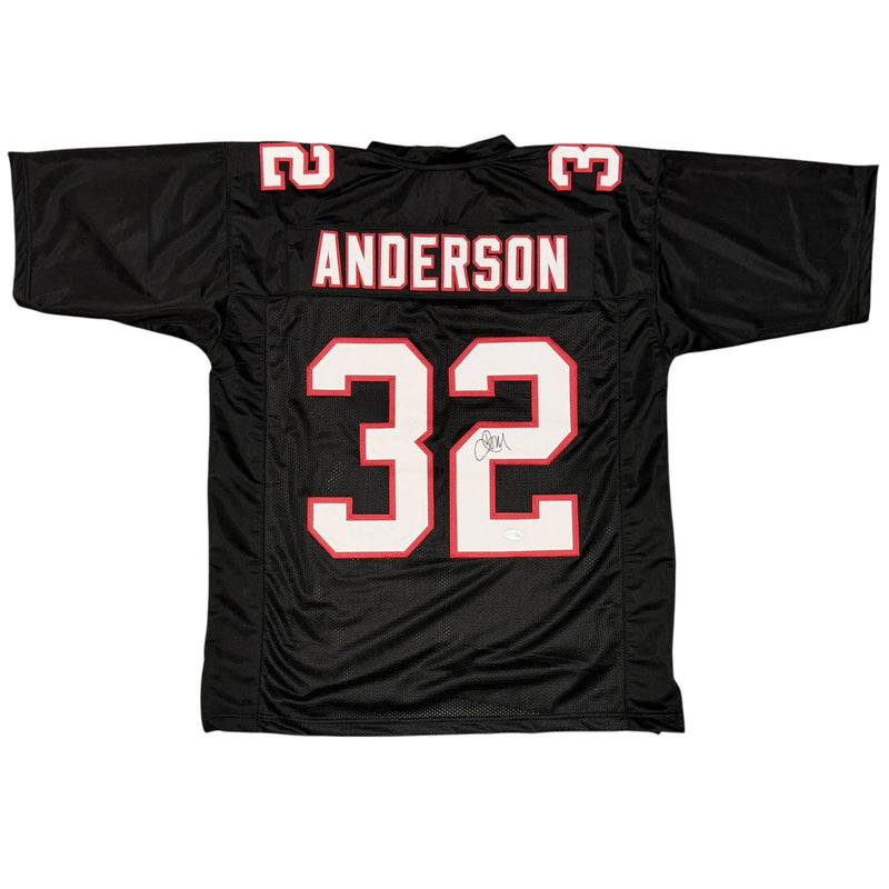 Jamal Anderson Signed Autographed Atlanta Falcons Custom Jersey JSA Witness COA