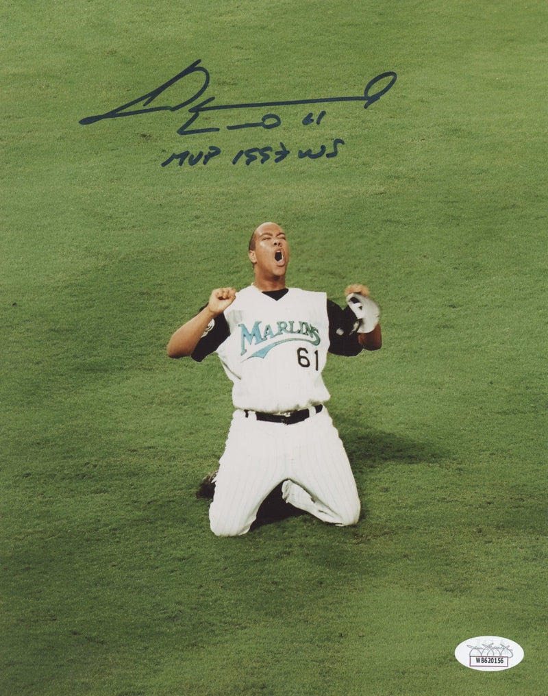Livan Hernandez Signed Florida Marlins 8x10 Photo w/ MVP 1997 WS JSA COA #2