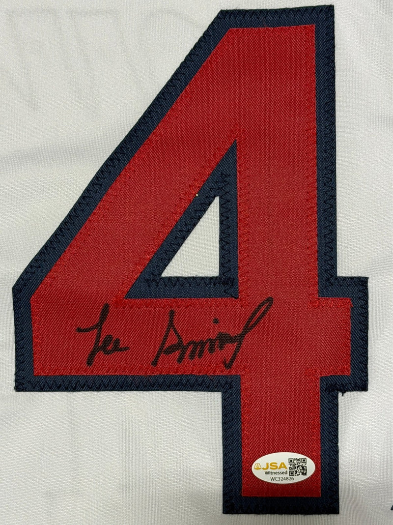 Lee Smith Signed Autographed St. Louis Cardinals Custom Jersey JSA Witness COA