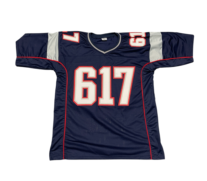 Joe Andruzzi Signed Patriots Boston Strong Custom Jersey Beckett W BAS COA