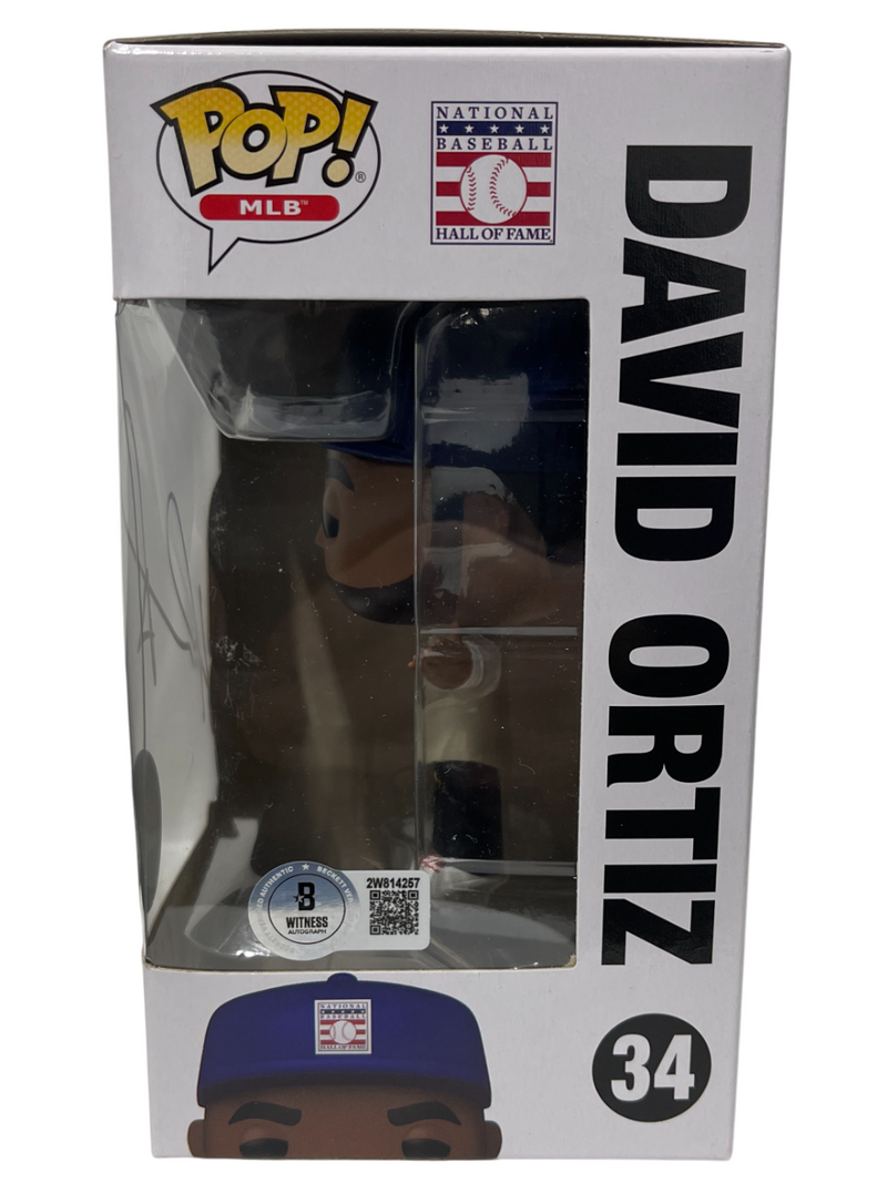 David Ortiz Signed Boston Red Sox Exclusive SGA Funko Pop 34 Beckett Wit BAS COA