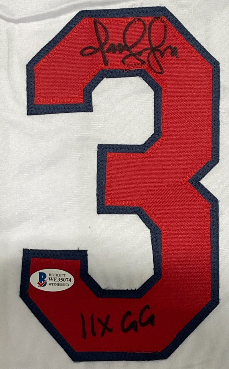 Omar Vizquel Signed Cleveland Custom White Jersey w/ 11x GG Beckett BAS COA