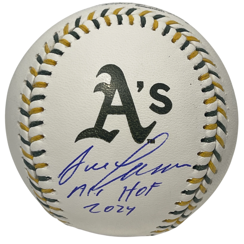 Jose Canseco Signed Athletics Logo ROMLB Baseball w A's HOF 2024 Beckett BAS COA