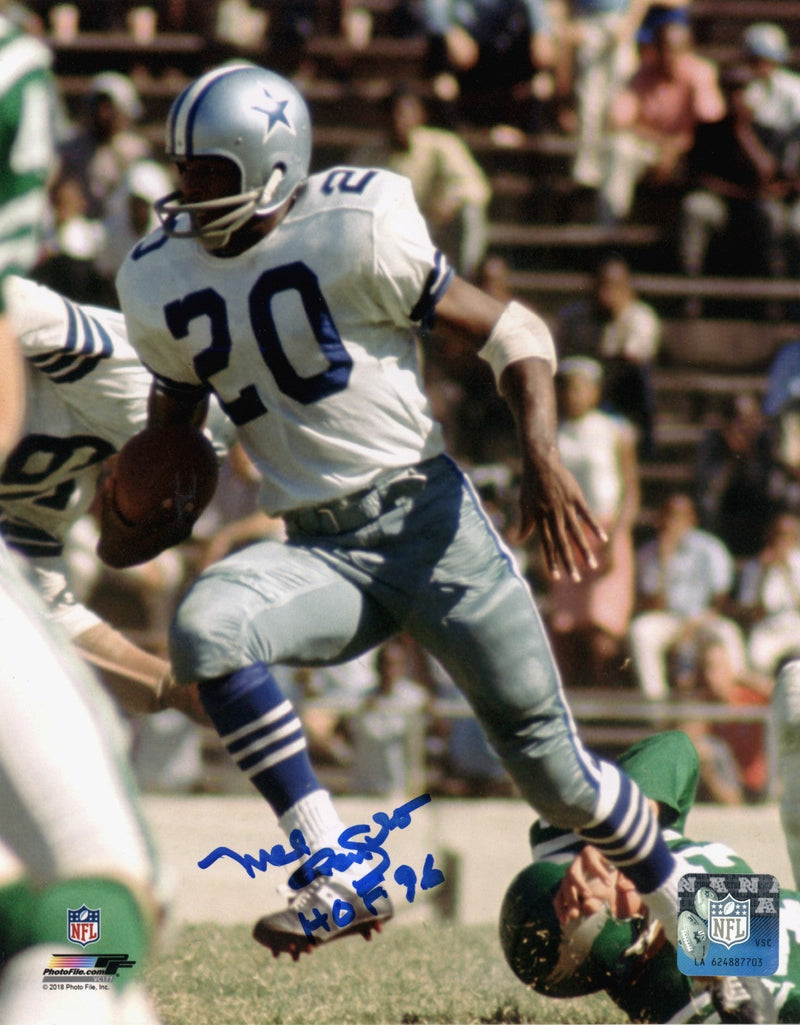 Mel Renfro Signed Autographed Dallas Cowboys 8x10 Photofile w HOF 96 LSCM COA #3