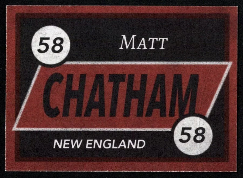 Matt Chatham Signed Auto Custom Card w/ 3x SB Champs LSCM COA Patriots