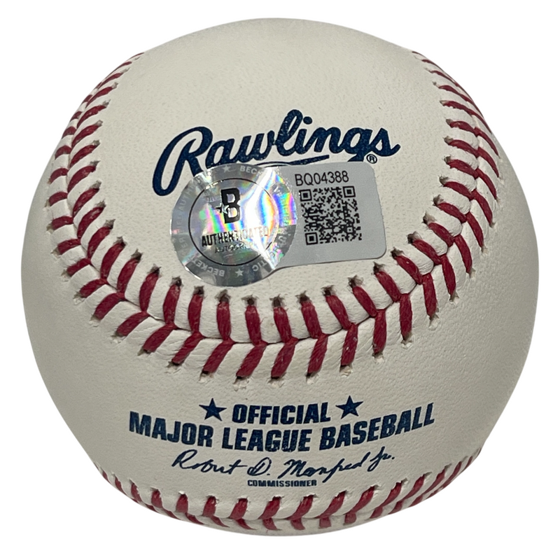 Chris Sabo Signed ROMLB Baseball w/ 88 NL ROY Beckett BAS COA