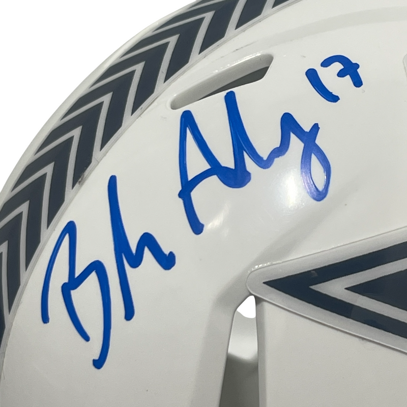 Brandon Aubrey Signed Cowboys Salute to Service 2024 Mini Helmet Beckett BAS COA