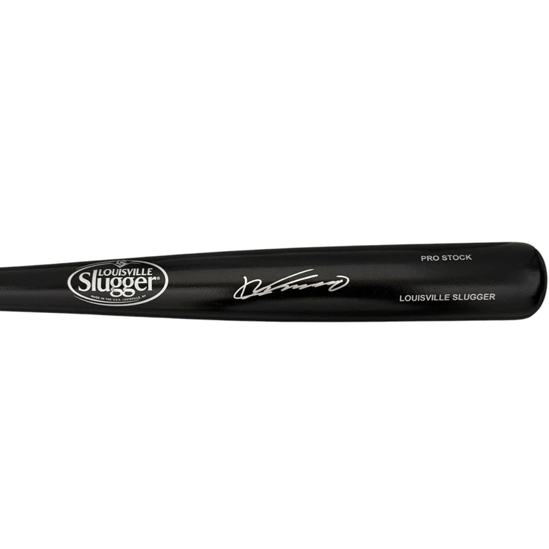 Vladimir Guerrero Sr. Signed Louisville Slugger Black Bat JSA Witness COA