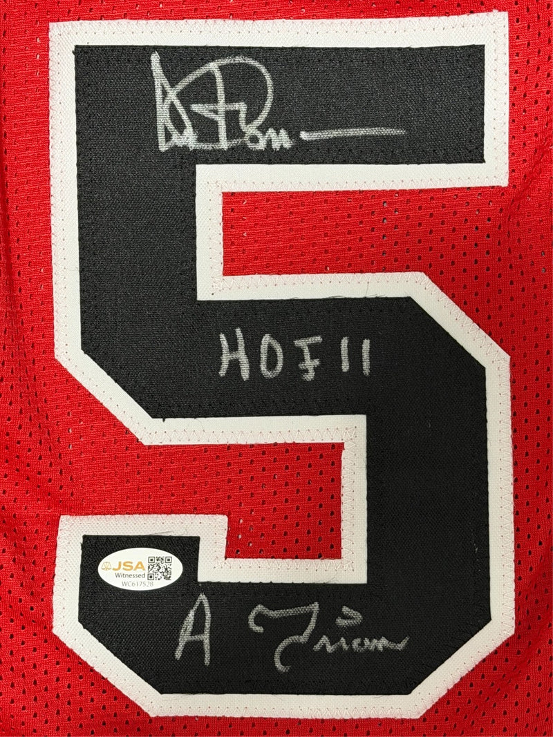 Artis Gilmore Signed Chicago Bulls Custom Jersey w/ 2x Ins JSA Witness COA