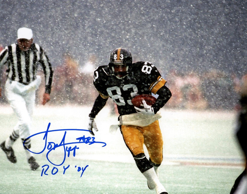 Louis Lipps Signed Pittsburgh Steelers 8x10 Photo w/ ROY 84 LSCM COA #2