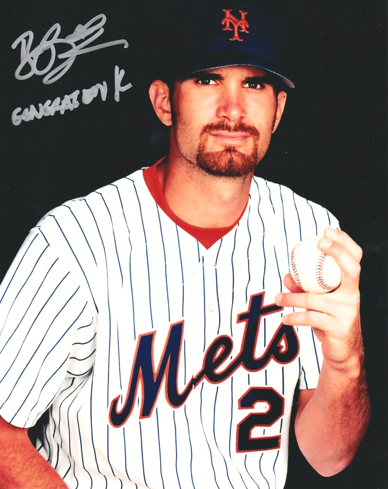 Bill Pulsipher Signed New York Mets 8x10 Photo w/ Generation K Insc LSCM COA #2