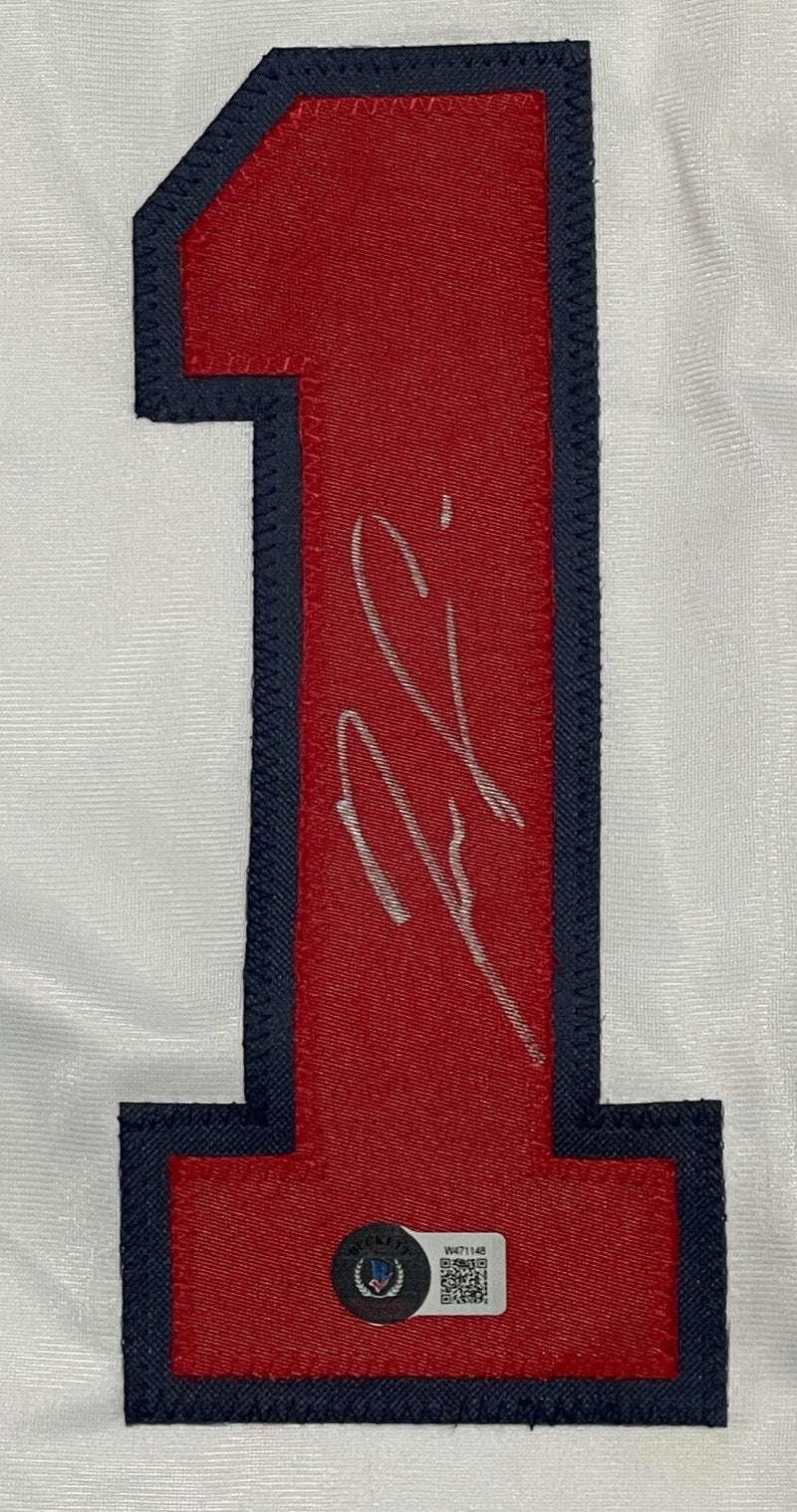 Ronald Acuna Jr Signed Atlanta Braves Custom Jersey Beckett Witness BAS COA