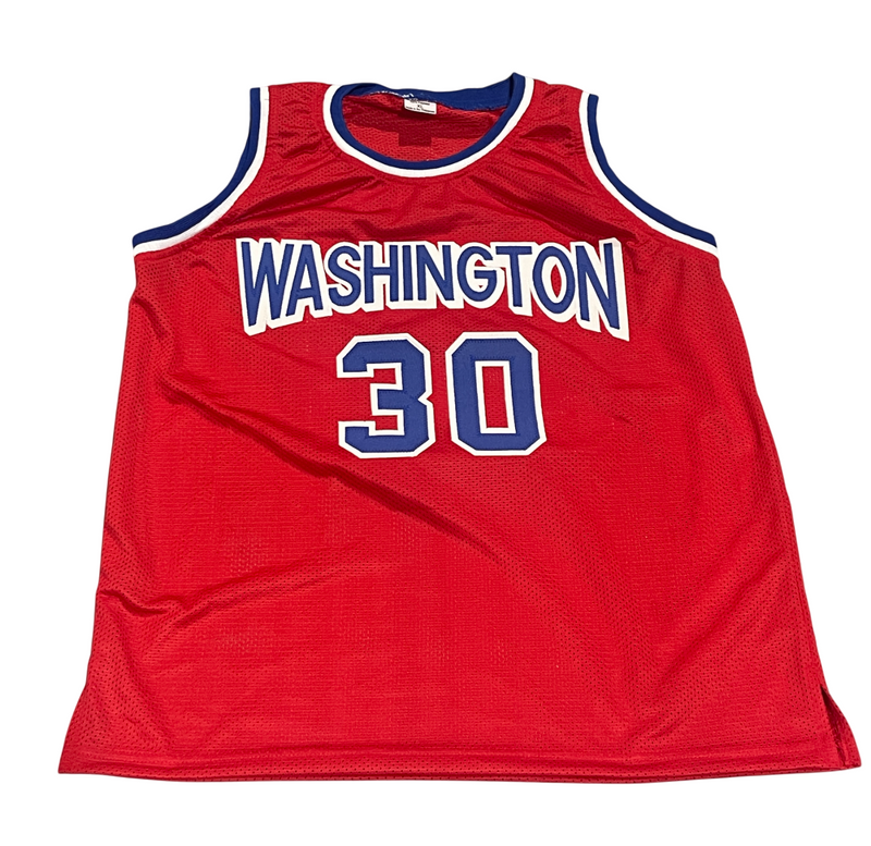 Bernard King Signed Washington Bullets Custom Jersey w/ HOF Beckett Wit BAS COA