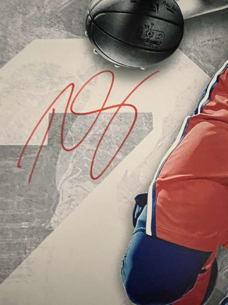 Ben Simmons Signed 16x24 Photo Driven Upper Deck UDA COA 76ers Red Ink