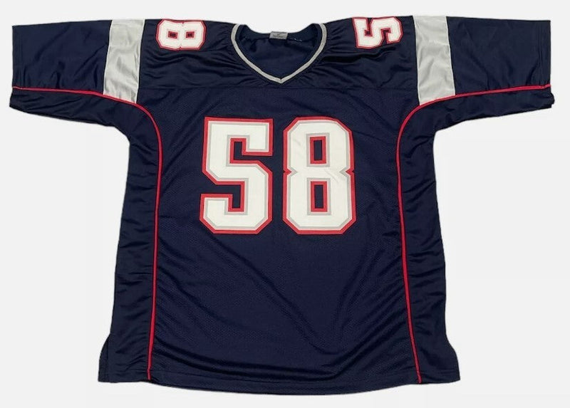 Matt Chatham Signed Patriots Custom Jersey w/ 3x SB Champ Beckett Wit BAS COA