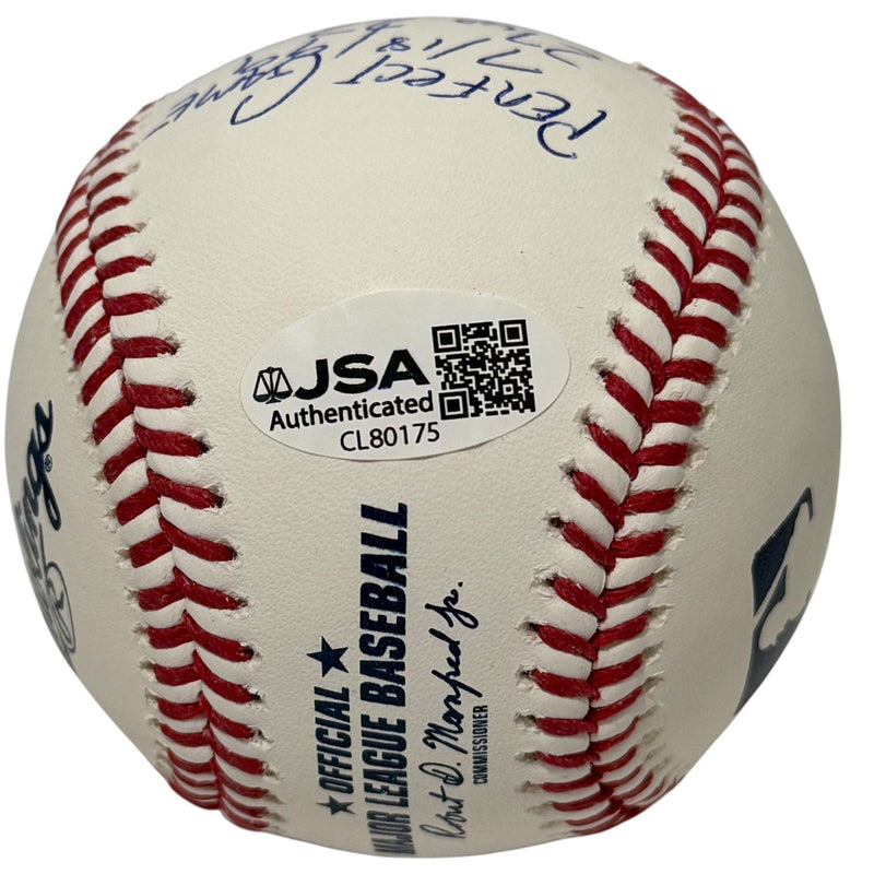 David Cone Signed Autographed ROMLB Baseball w/ Perfect Game + CY JSA COA