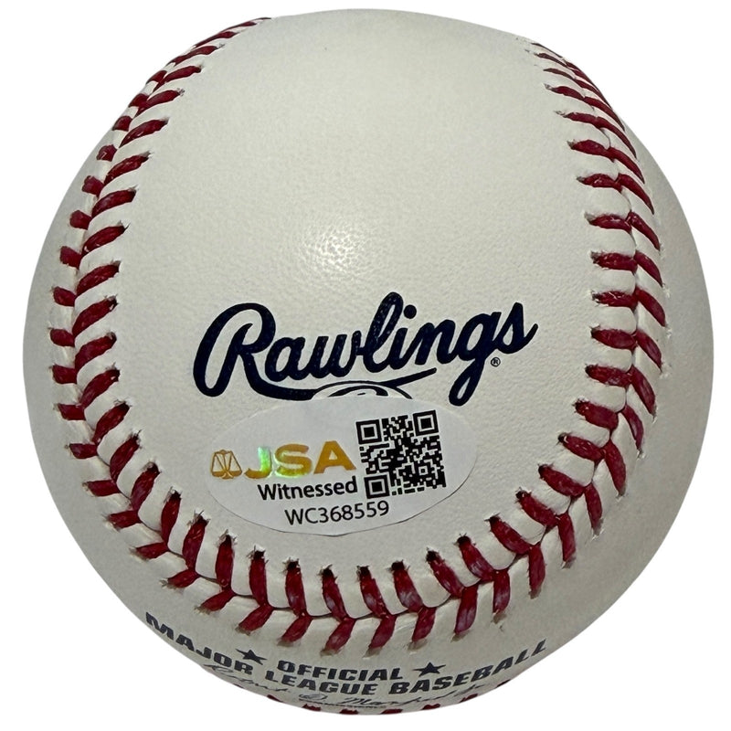Jonah Tong Signed 25 All Star Futures Game Baseball w/ Canadian Cannon JSA W COA