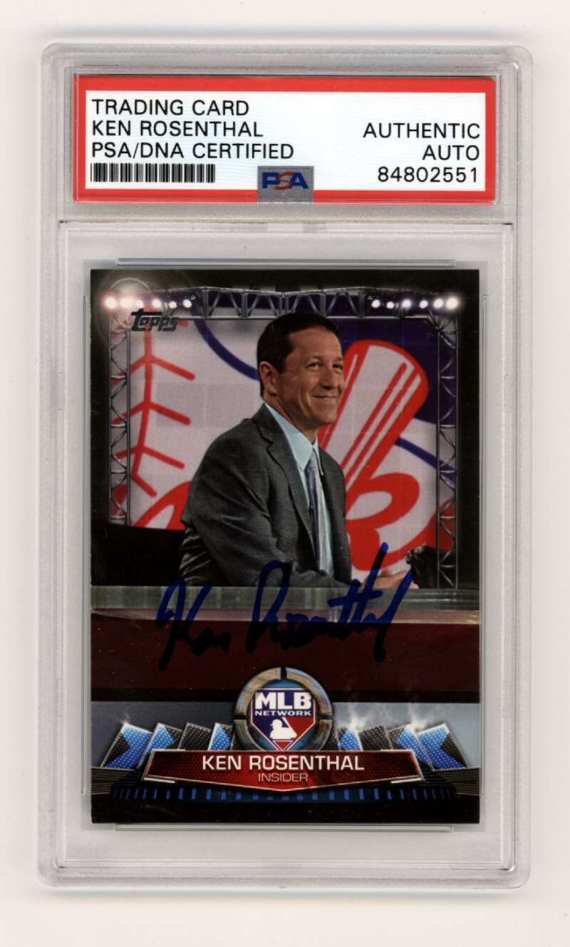 Ken Rosenthal 2017 Topps MLB Network MLBN-30 Signed PSA Authentic Auto