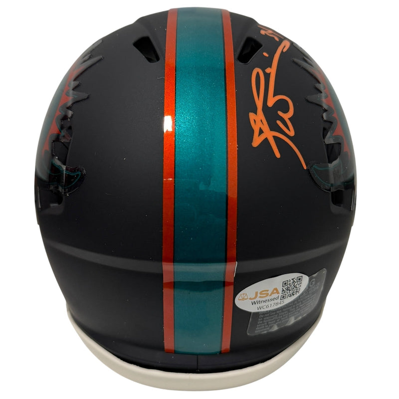 Ricky Williams Signed Miami Dolphins Rivalries Mini Helmet JSA Witness COA