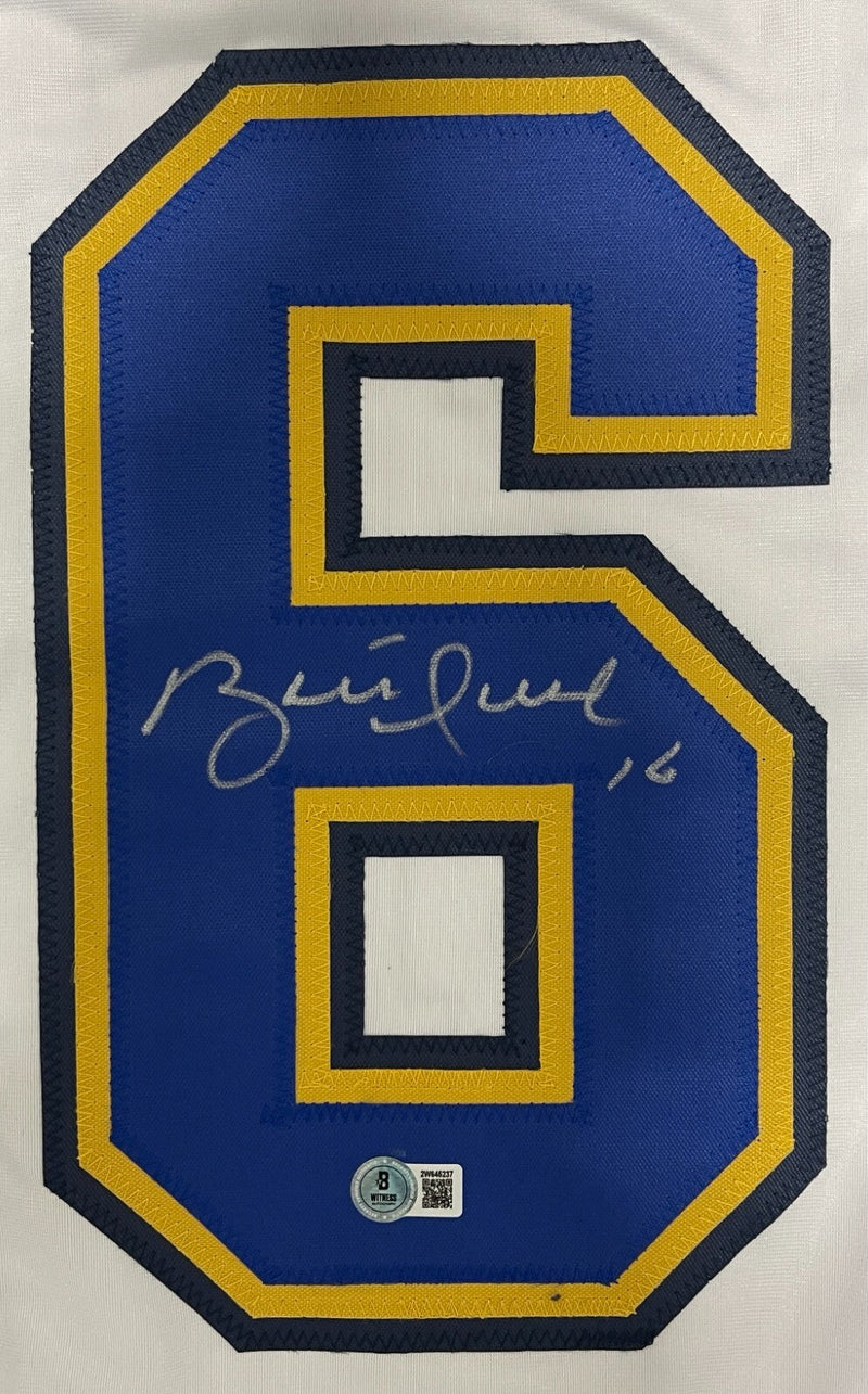 Brett Hull Signed St Louis Blues Custom Jersey Beckett Witness BAS COA