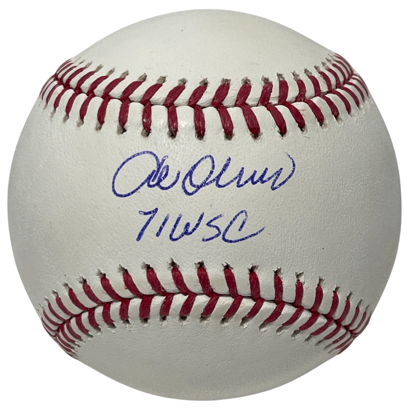 Al Oliver Signed Rawlings ROMLB Baseball w/ 71 WSC Beckett Witness BAS COA