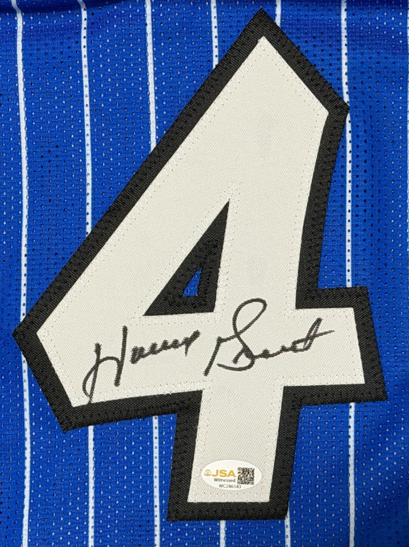 Horace Grant Signed Autographed Orlando Magic Custom Jersey JSA Witness COA