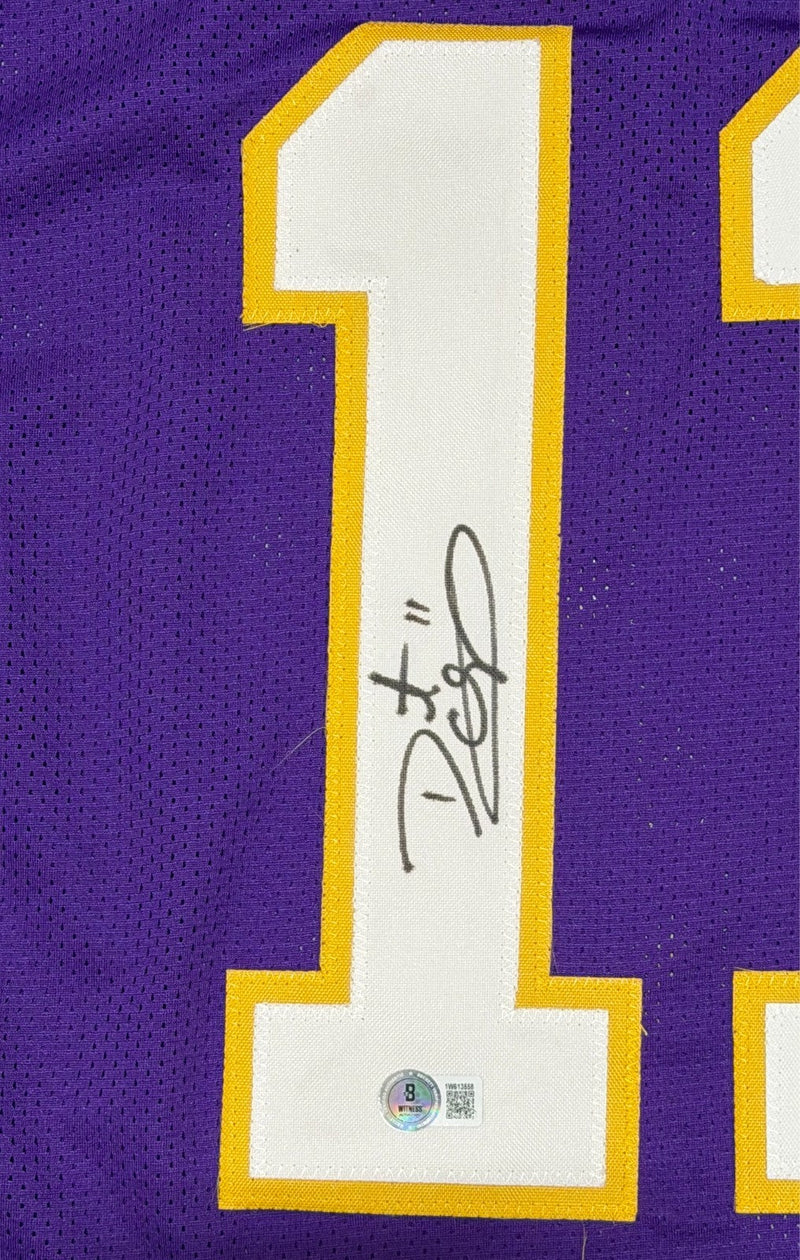 Daunte Culpepper Signed Minnesota Vikings Custom Jersey Beckett Wit BAS COA