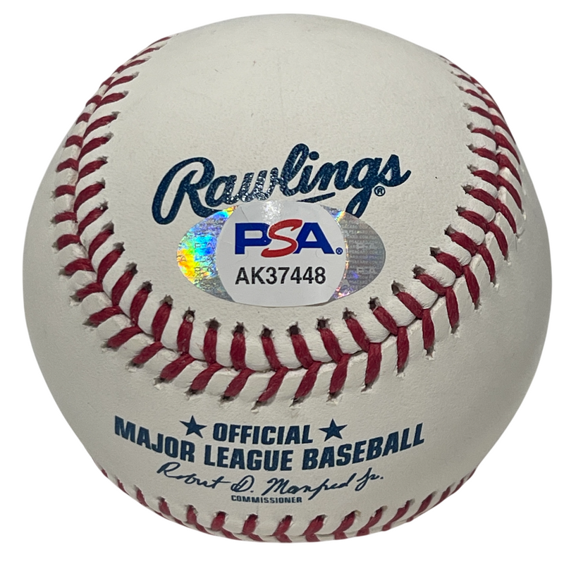 John Montefusco Signed ROMLB Baseball w/ No Hitter Line Score PSA COA