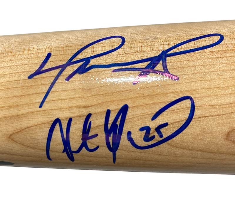 Ortiz Ramirez Lowell Pearce Signed Rawlings Bat w Red Sox MVPs Beckett W BAS COA