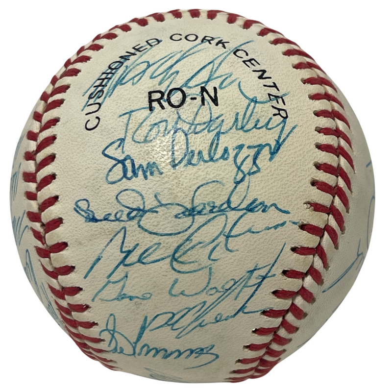 1988 New York Mets Team Signed Autograph ONL National League Baseball JSA LOA C