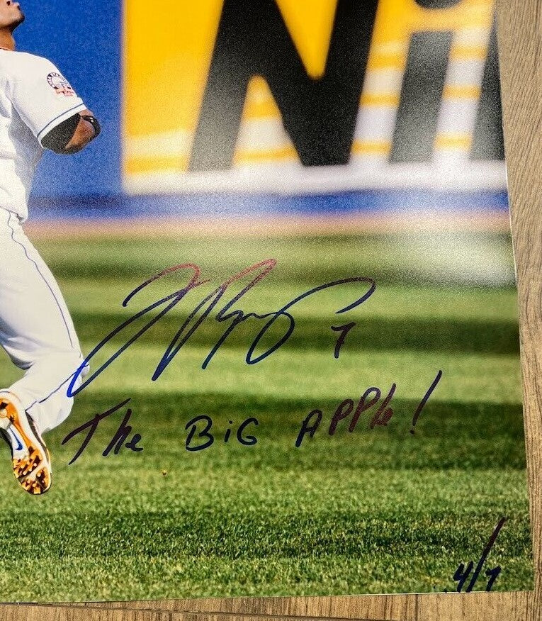 Jose Reyes Signed Auto 16x20 Photo New York Mets The Big Apple LE /7 PSA ITP COA