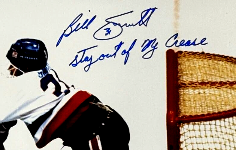 Billy Smith Signed Islanders 11x14 Photo Stay Out of My Crease Beckett W BAS COA