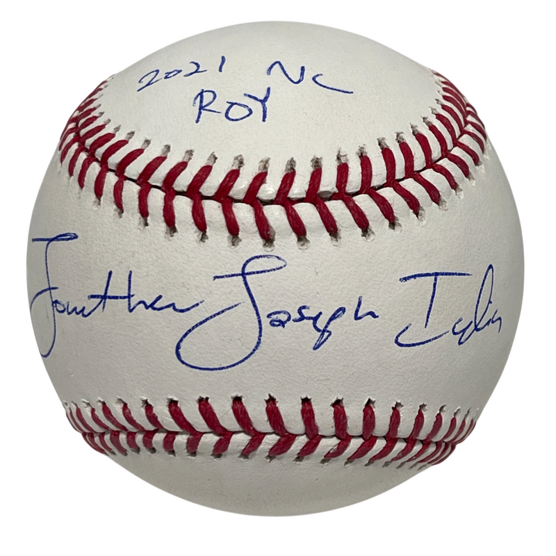 Jonathan India Full Name Signed ROMLB Baseball 2021 NL ROY PSA ITP HOLO COA