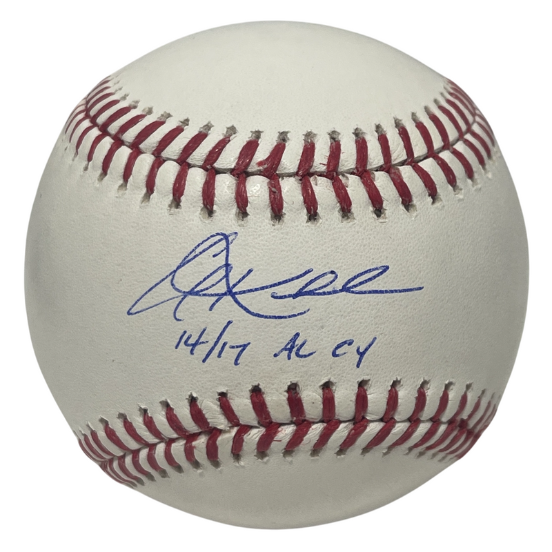 Corey Kluber Signed Autographed ROMLB Baseball w/ 14 17 AL CY JSA COA
