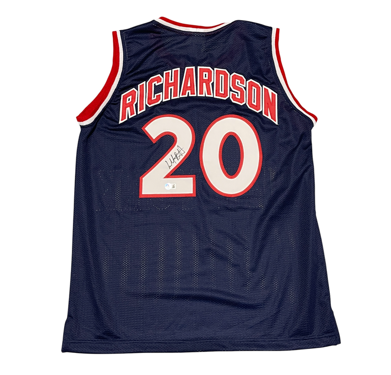 Micheal Ray Richardson Signed New York Knicks Custom Jersey Beckett Wit BAS COA
